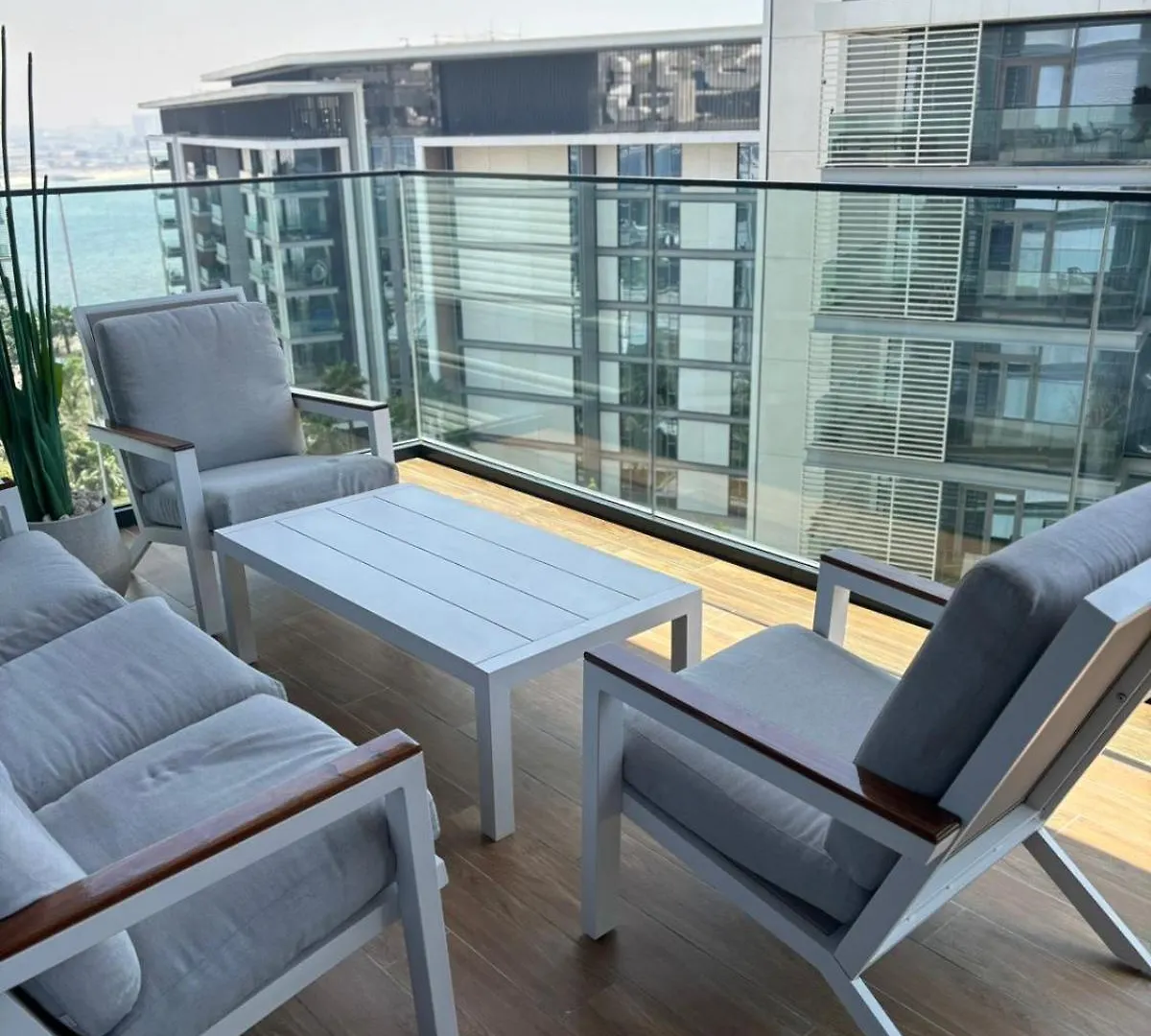 Apartament Bluewaters Serenity, 1Br Haven Overlooking The Sea Dubaj